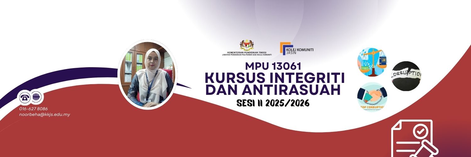 MPU13061 INTEGRITI DAN ANTIRASUAH
