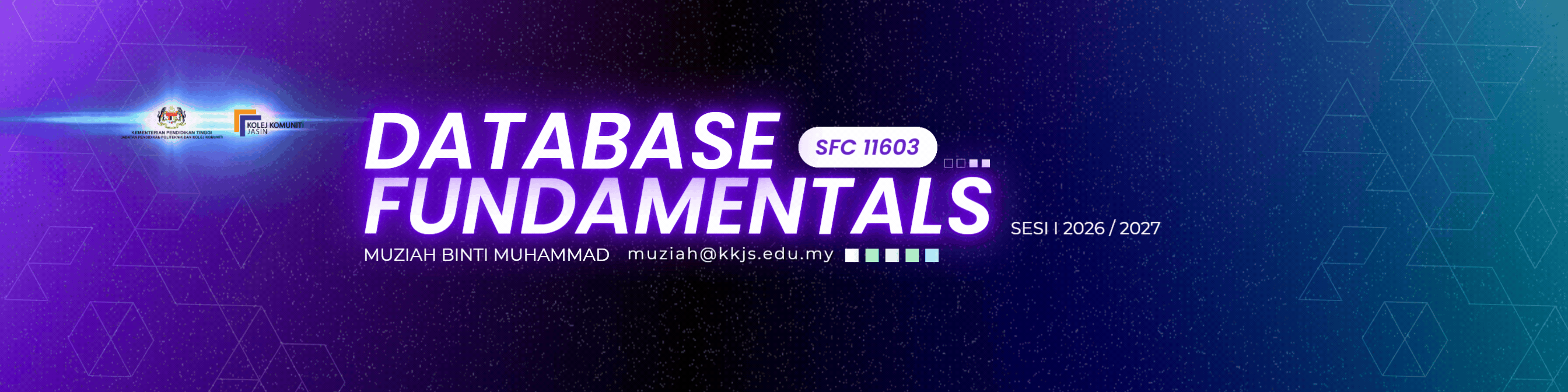 SFC11603 DATABASE FUNDAMENTALS