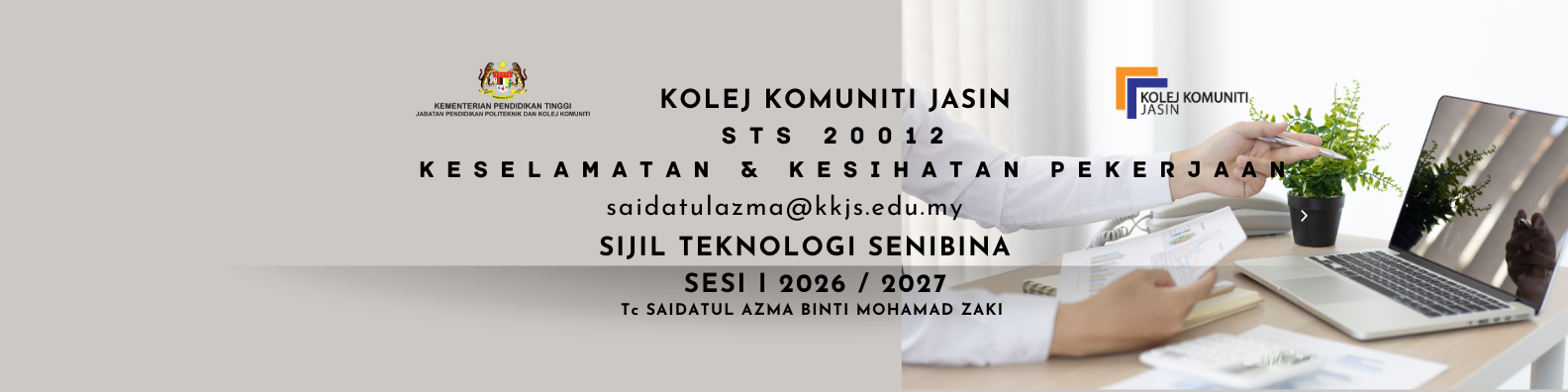 STS20012 KESELAMATAN DAN KESIHATAN PEKERJA