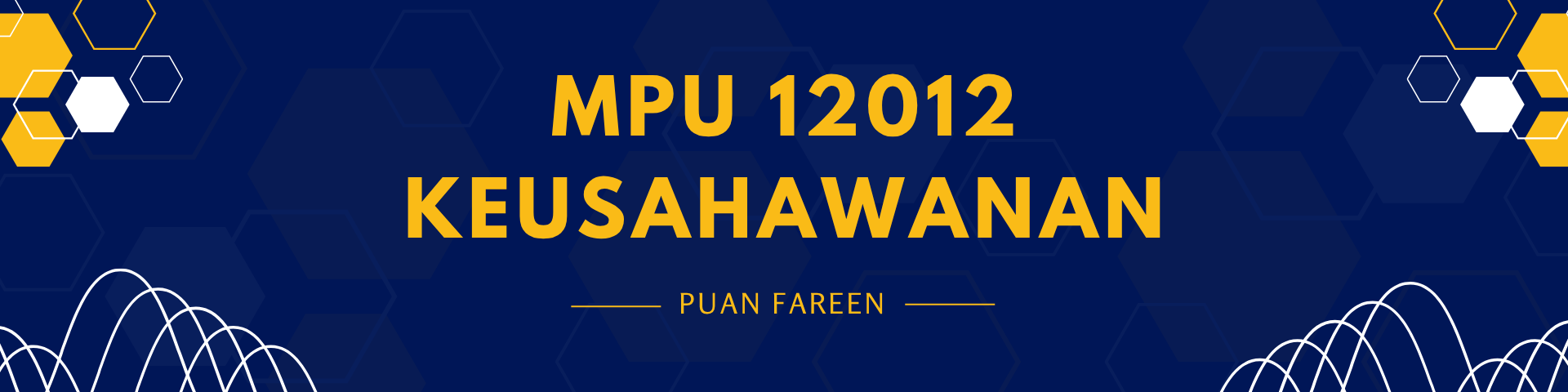 MPU 12012 - KEUSAHAWANAN