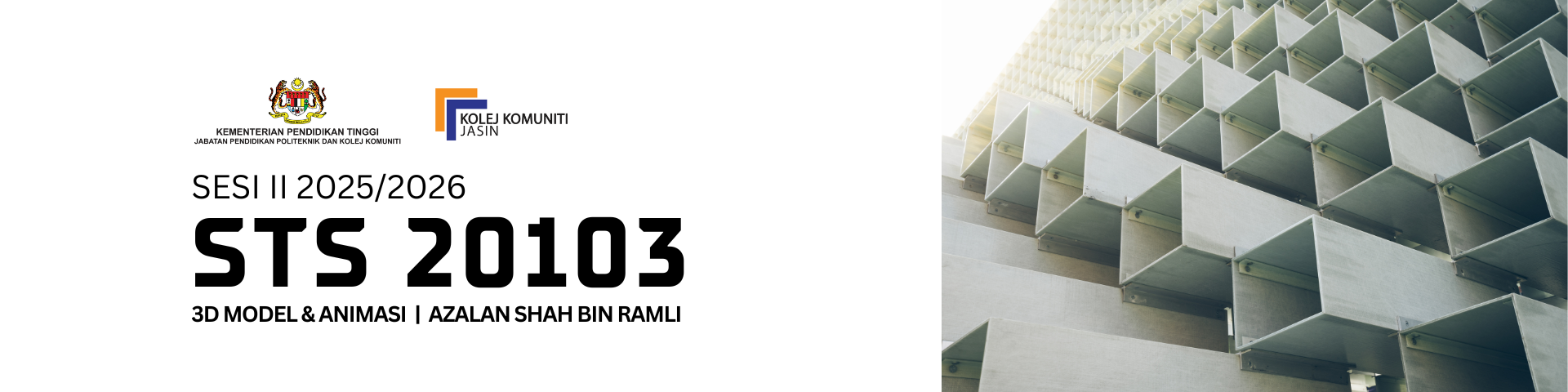 STS20103 3D MODEL DAN ANIMASI 