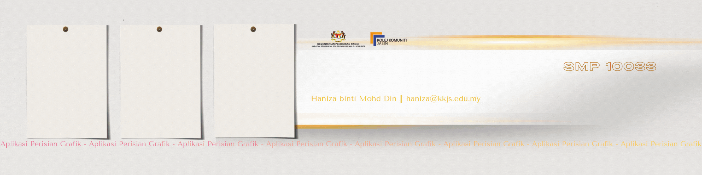 SMP10033 APLIKASI PERISIAN GRAFIK